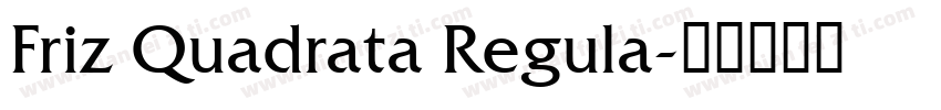 Friz Quadrata Regula字体转换